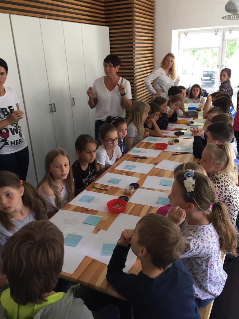 Glas Workshop im Klassenzimmer